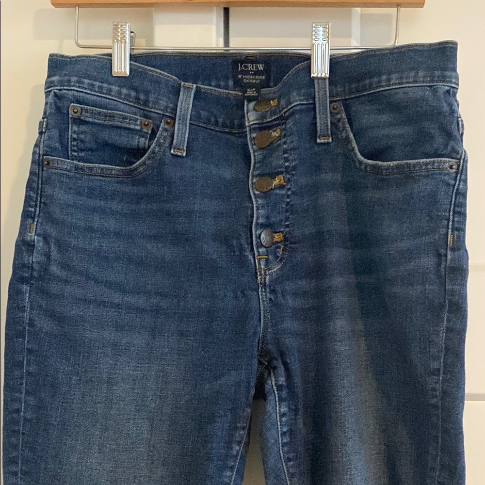 J. Crew Women's 10” High-Rise Skinny Jeans - Blue 31P Petite